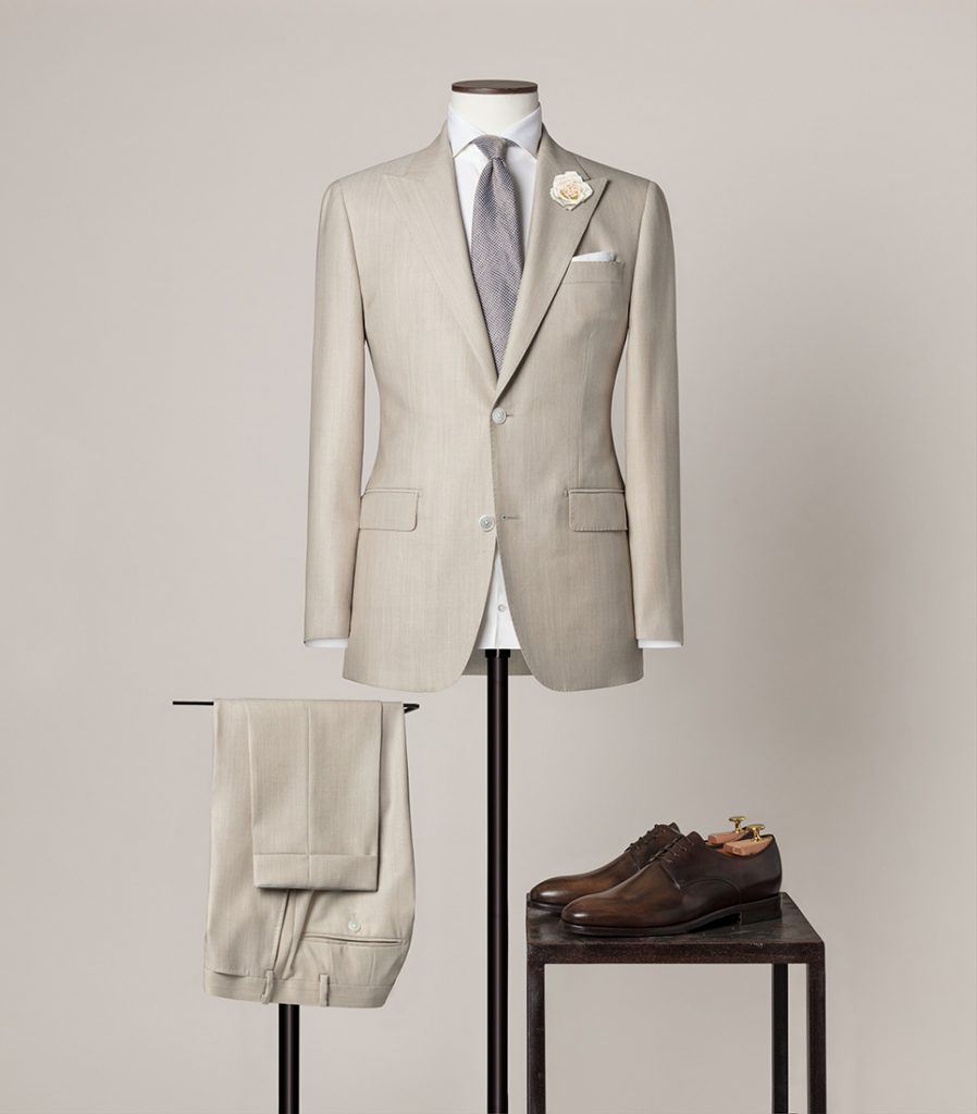 costume-beigefoncé-mariage